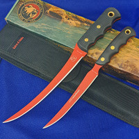 Knives of Alaska Fisherman's D2 Cerakote Combo 00094FG Coho and Steelheader Set