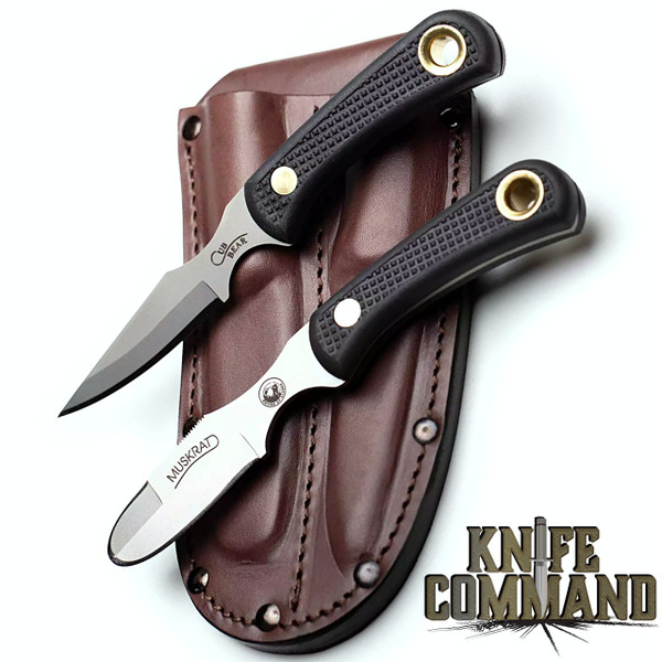 Knives of Alaska MagnaCut Muskrat Cub Bear Suregrip Hunting Knife Combo 00105FG