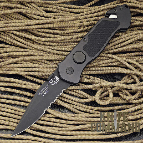 Eickhorn Solingen PRT VI Black Tactical Emergency Rescue Knife.  A police favorite!