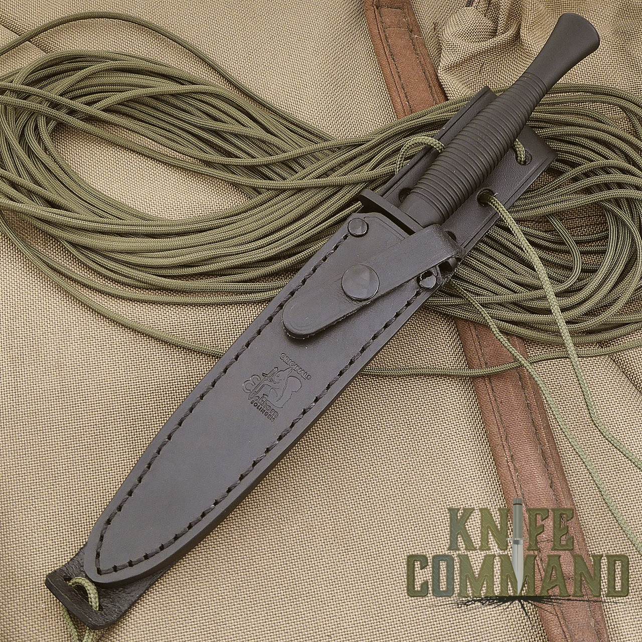 Eickhorn Solingen FS2000 Fairbairn Sykes Combat Dagger.  Black leather sheath with ties.
