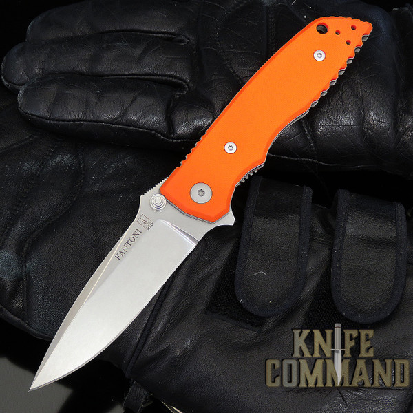 Fantoni HB 01 William Harsey Orange Combat Folder Tactical Knife