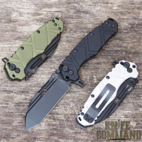 Wander Tactical Hurricane Folding Knife.  Black, OD Green, and Satin.
