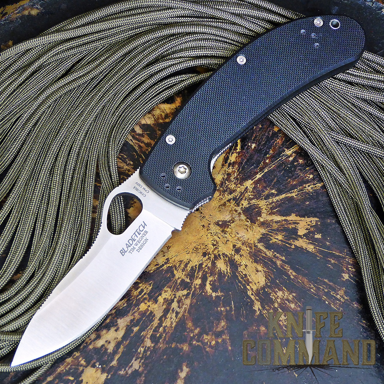 Blade Tech Pro Hunter Black G10 Folding Knife Cpm S30v Knifecommand 