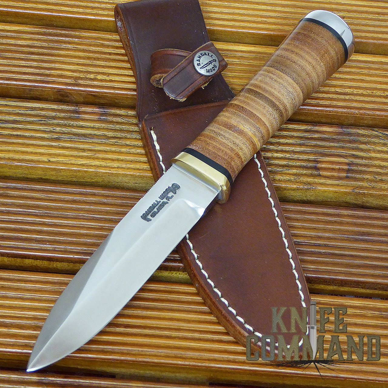 Randall Made Knives Non-Catalog Model Gambler 5" SS Knife.  Large Gambler!