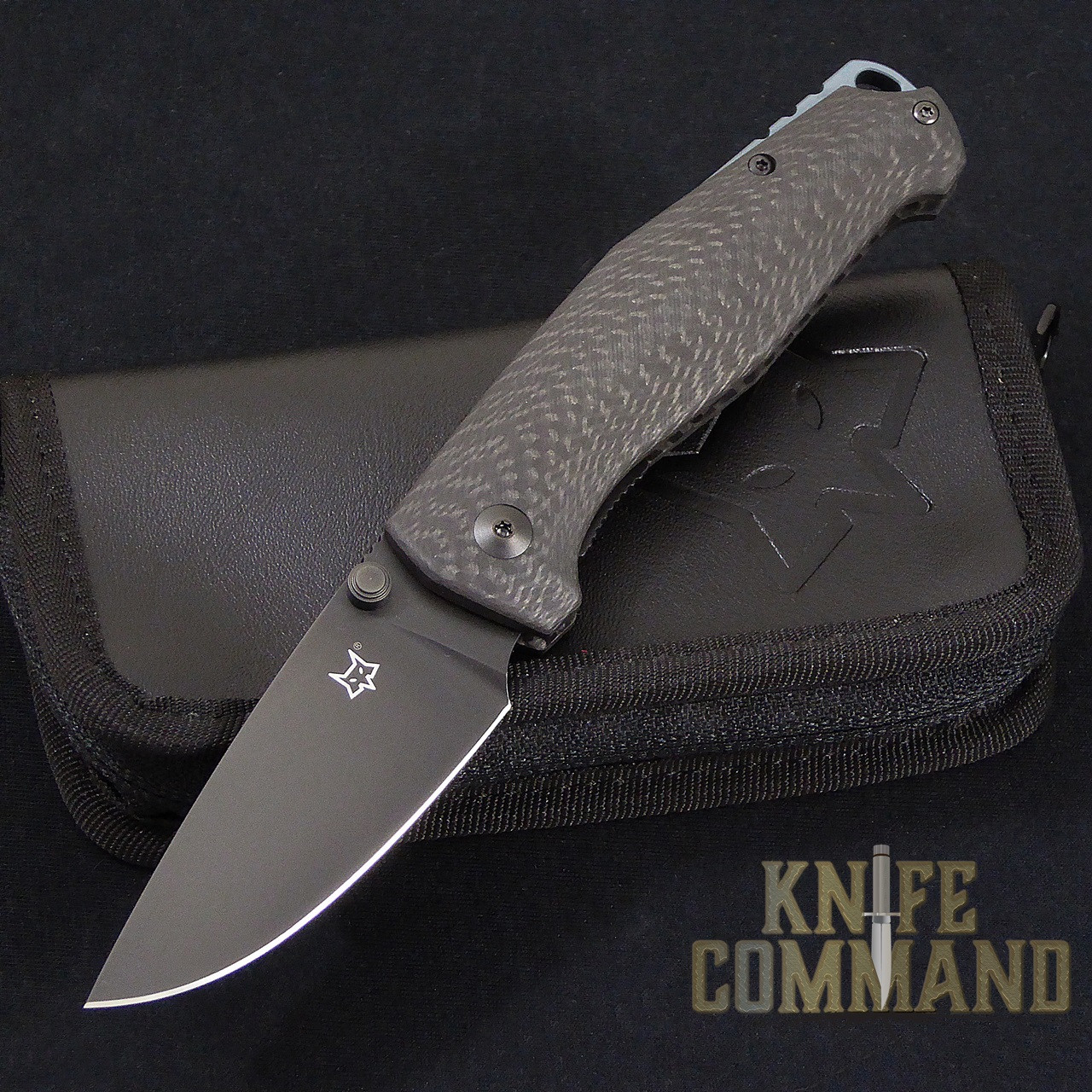 Fox Knives Fx 528b Vox Tur Folding Knife Carbon Fiber Black Blade