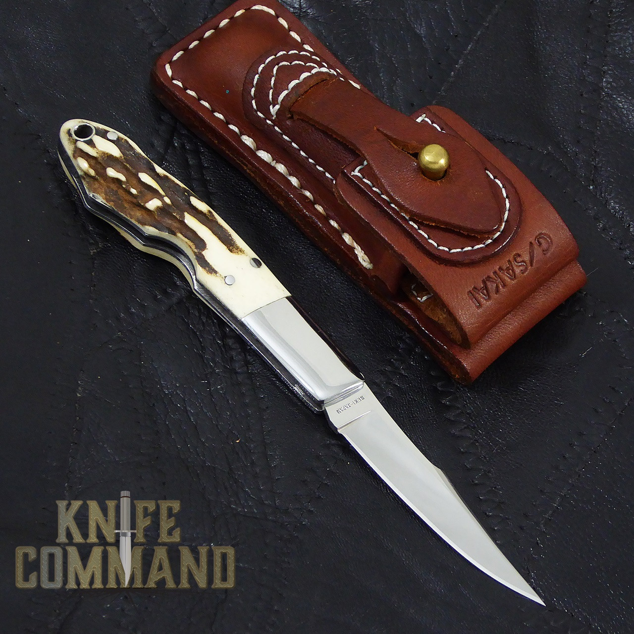 G Sakai Tennessee Memorial Takahashi Stag Pocket Knife S.  Excellent for every day carry.