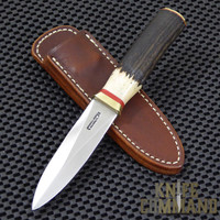 Randall Made Knives Model 24 Guardian Stag Brass Boot Knife.  Custom ordered Stag.