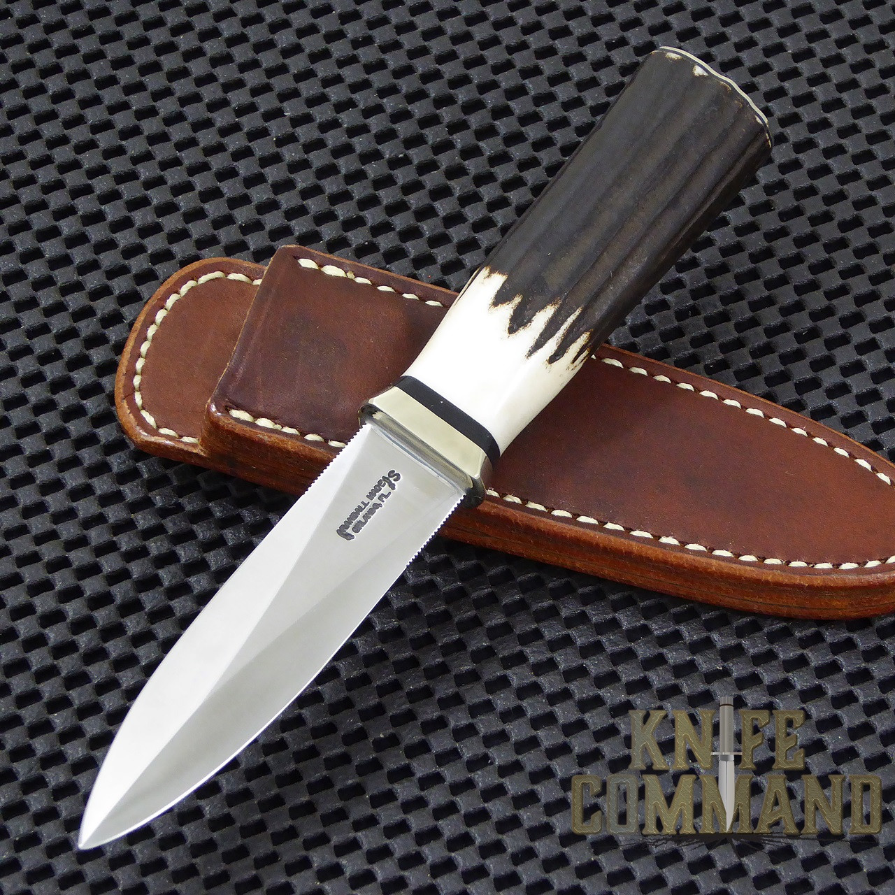 Randall Made Knives Model 24 Guardian Stag Boot Knife.  Gorgeous, thick Stag handle.