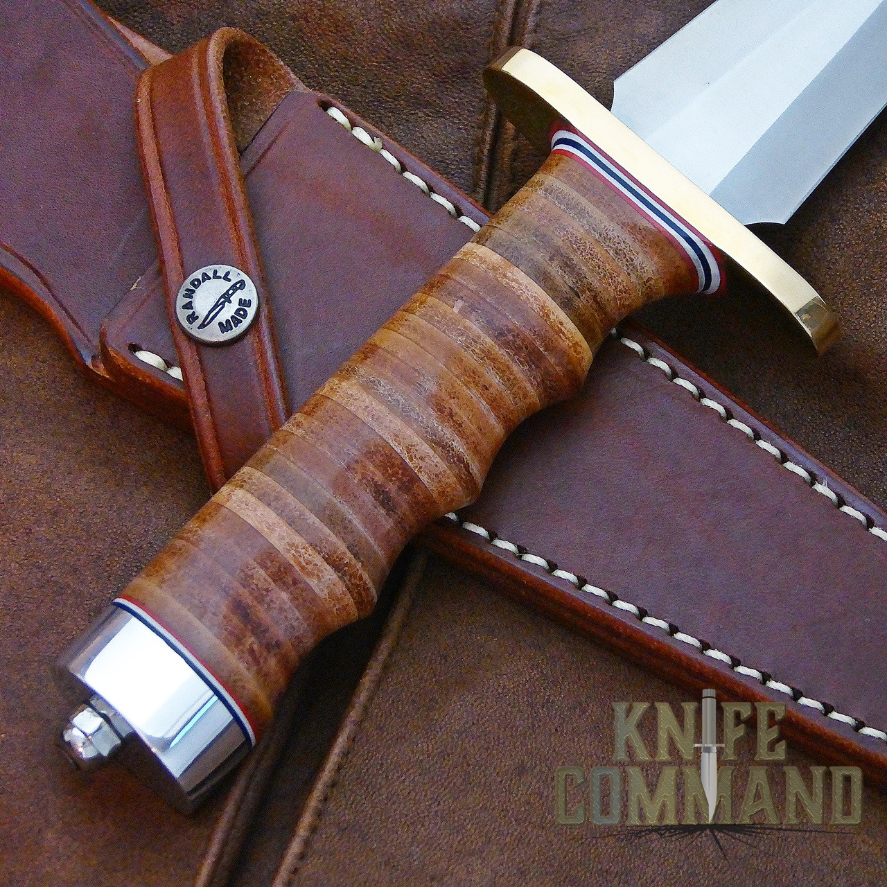 Randall Made Knives Custom Model 13 Small Arkansas Toothpick 14 Grips Knife.  Model 14 Attach hilt and finger grips.