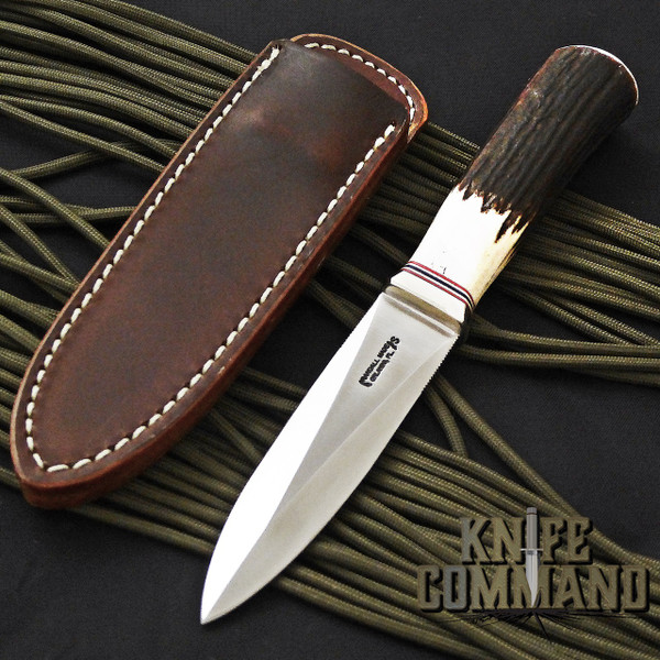 Randall Made Knives Model 24 Guardian Stag Boot Knife Compass Installed.  Custom ordered.