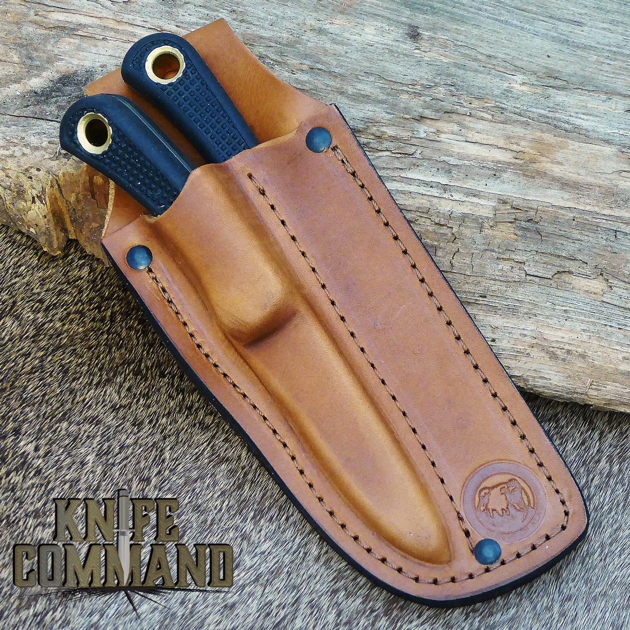 Easy to pack out, both knives in one sheath.