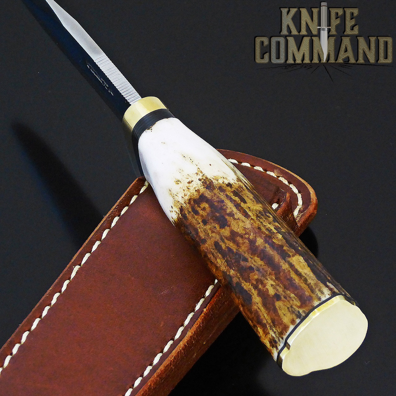 Polished brass butt plate.