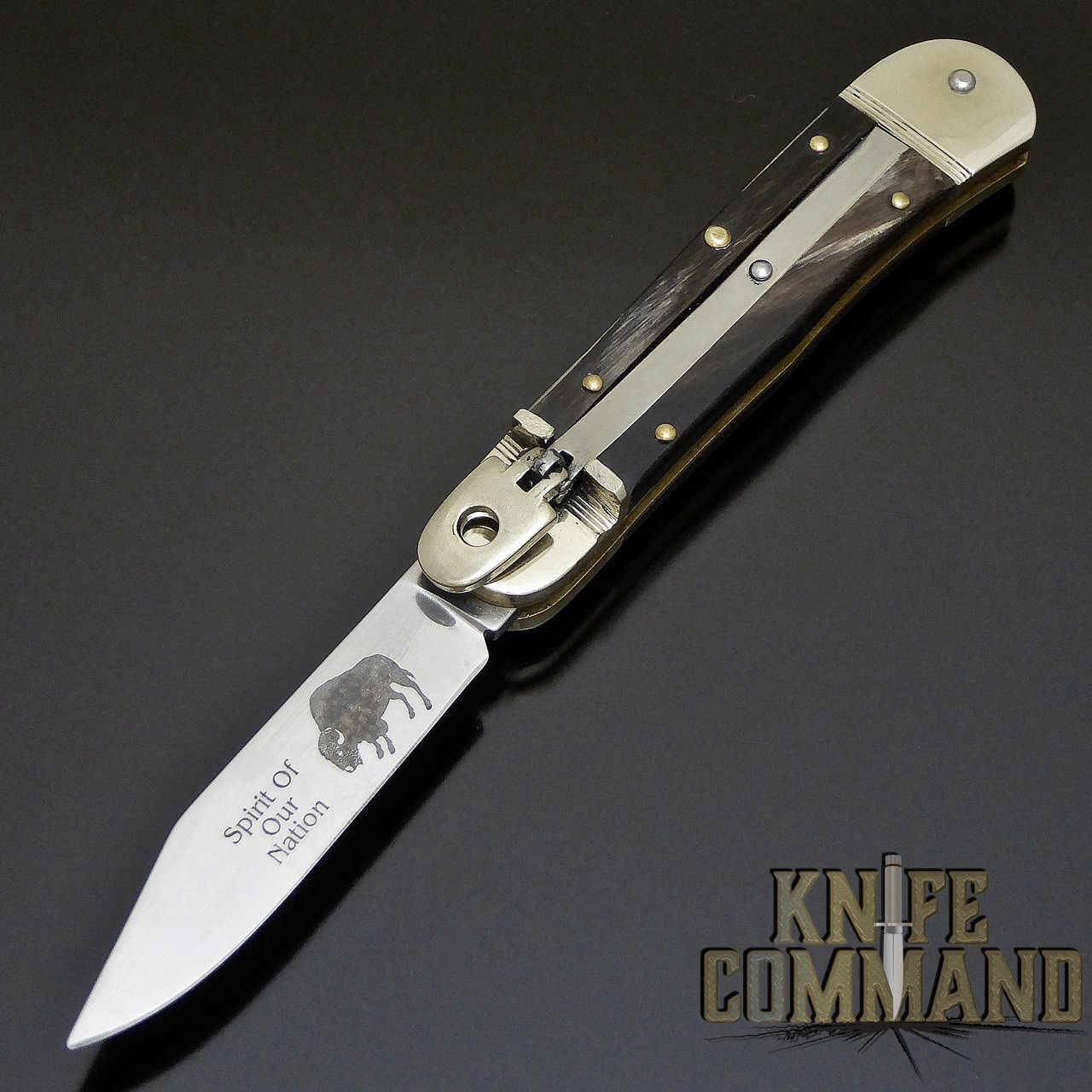 Hubertus Solingen Limited Edition Buffalo Springer Automatic Knife