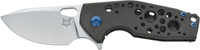 Fox Knives Voxnaes Suru FX-526CFBL Folding Knife Carbon Fiber with Blue Hardware (FOXFX526CFBL)