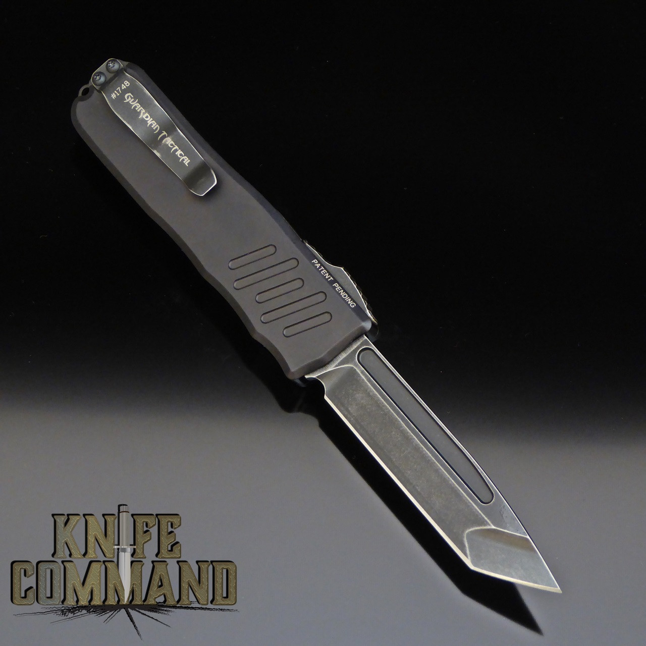 Guardian Tactical Recon-035 OTF Automatic Knife Black Stonewash 93621