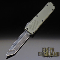 Guardian Tactical Recon-035 Tanto OTF Automatic Knife OD Green Black Stonewash 98621