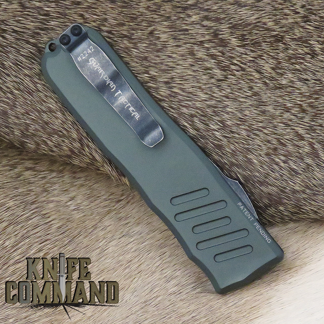 Guardian Tactical Recon-035 Double Edge OTF Automatic Knife OD Green and Dark Stonewash 98631