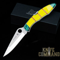 Spyderco Police Santa Fe Stoneworks Vietnam Service Ribbon Knife.  A Knife Command Exclusive.