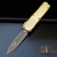 Guardian Tactical Limited Edition Recon-035 Double Edge Bronzed Elmax Brass Top OTF Automatic Knife 96931