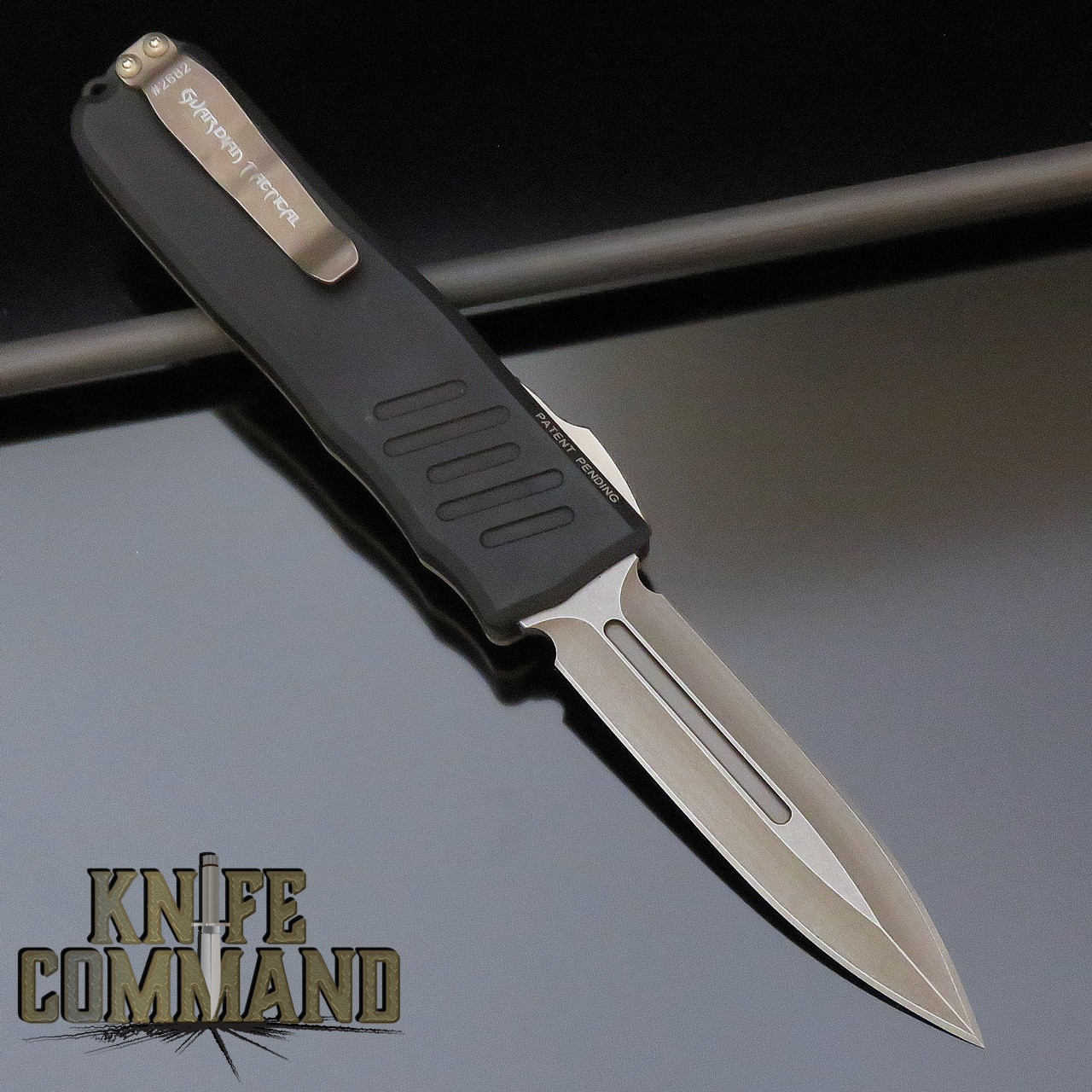 Guardian Tactical Limited Edition Recon 035 Double Edge Bronzed Elmax Brass Top Otf Automatic Knife 96931 Knifecommand