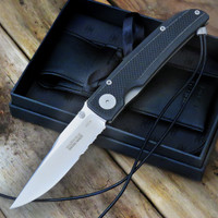 Klotzli Knives Michael Walker 03 Tactical Folding Knife Black WALK-03-TAC-CS