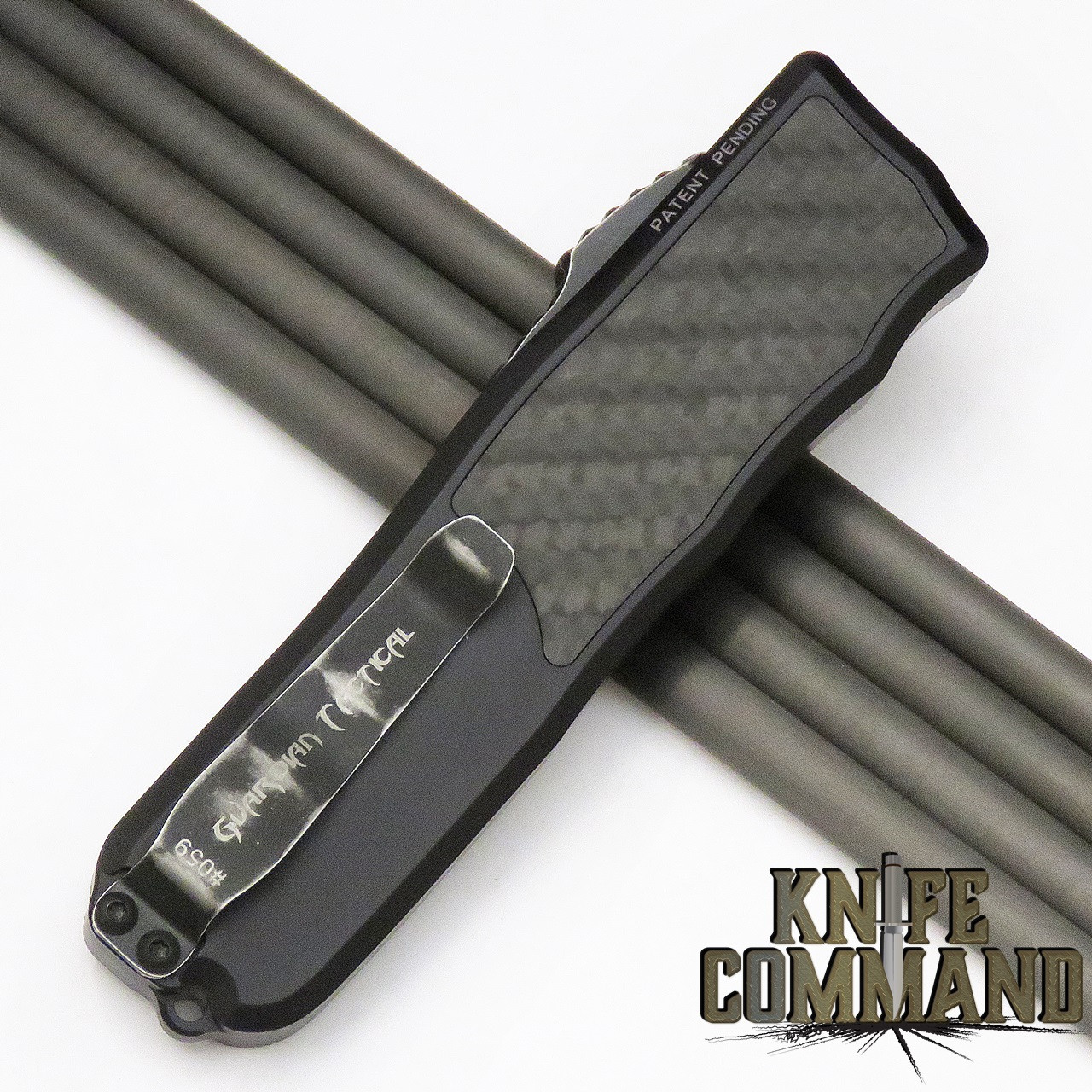 Guardian Tactical Recon-035 OTF Carbon Fiber Dark Stonewash Elmax Automatic Knife Tactical 92611