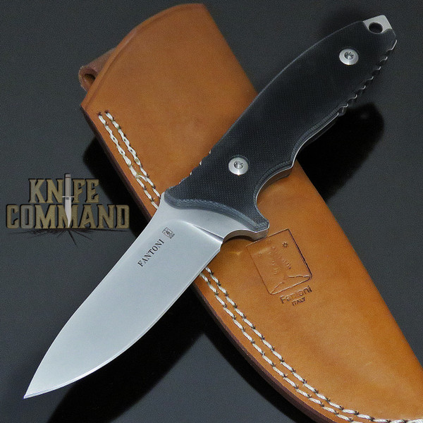 Fantoni HB Fixed Blade William Harsey Combat Tactical Knife S35VN Brown Leather