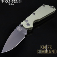 Pro-Tech Knives 2403-GRN Pro-Strider SnG Automatic Knife Folder Green Handle Black DLC 154-CM Blade