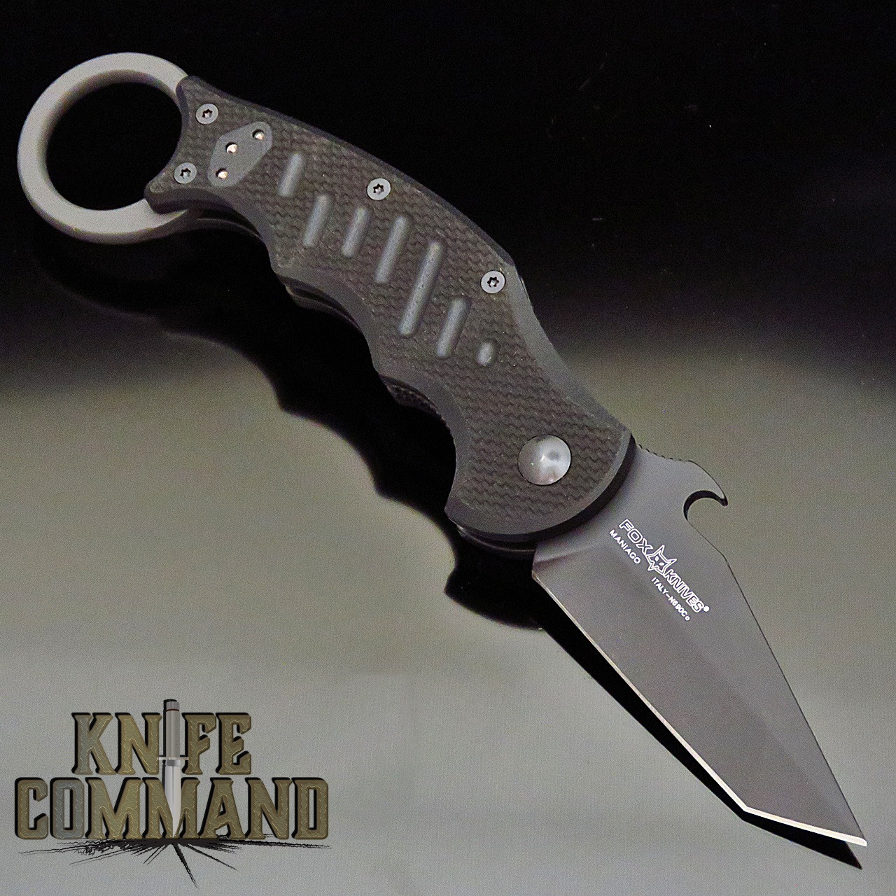 Fox Knives FX597 Dart Folding Karambit Tanto Knife Black G10 Emerson