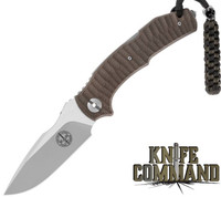 Pohl Force Mike Five Desert 1096 Brown G10 Tactical Folding Knife