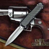 Guardian Tactical Custom Recon-035 OTF Reese Weiland Double Edge Satin Elmax Carbon Fiber Automatic Knife 92931