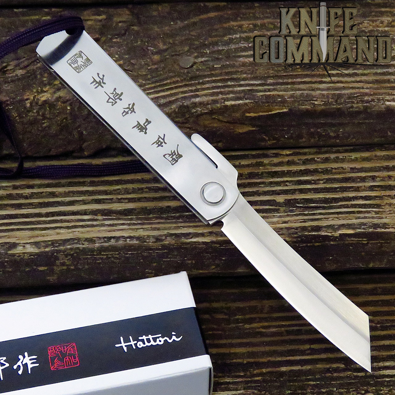 Hattori Knives Higonokami Tanto Folding Knife San Mai VG-10 Blade