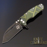 Wander Tactical Hurricane Custom Gen 3 Extreme Duty Folding Knife Green Micarta / Black