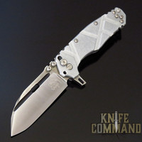 Wander Tactical Hurricane Custom Gen 3 Extreme Duty Folding Knife Silver Aluminum / Satin