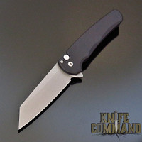 Pro-Tech Knives 5201 Malibu Manual Flipper Knife Folder 3.25" Stonewash CPM-20CV Reverse Tanto Blade