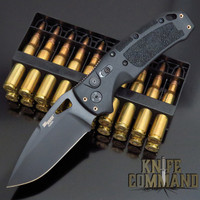 Hogue Knives Sig Sauer K320A Black Automatic Folder 3.5" Drop Point Blade - Black Cerakote Finish, Poly Frame Knife 36330