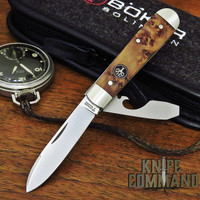 Boker Knives Swell-End Jack Knife Thuya Burl Model 110916 Slip Joint 2 Blade