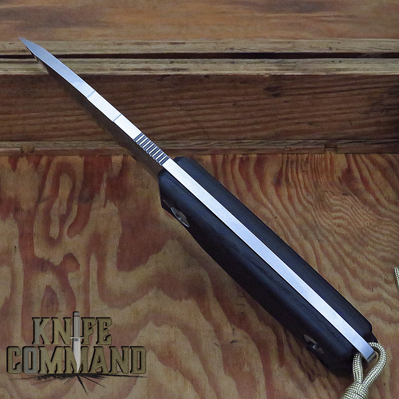 Klotzli Knives Bushcraft Fixed Blade Knife Scandi Grind Black Walnut #3601
