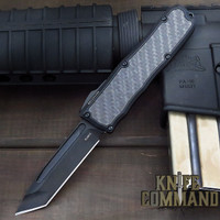 Guardian Tactical Recon-035 OTF Carbon Fiber Elmax Automatic Knife Blackout Tanto Tactical 92121