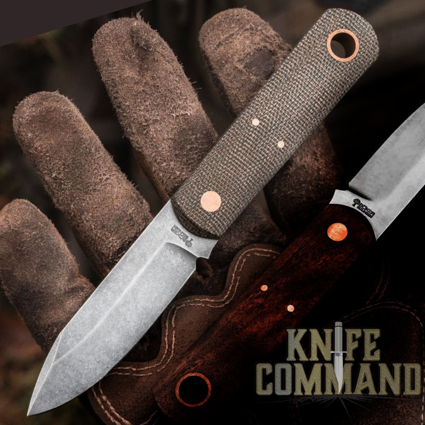 Boker Lucas Burnley Barlow BFF EDC Micarta Fixed Blade Knife 120505