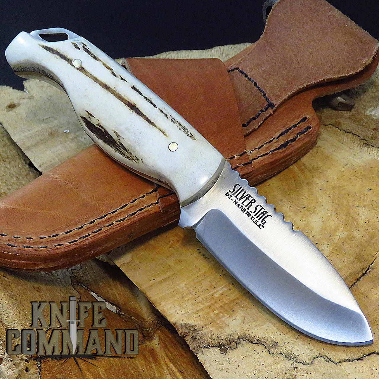 Silver Stag Shires Slayer SS3.0 Hunting Knife 3" Drop Point D2 Skinner EDC