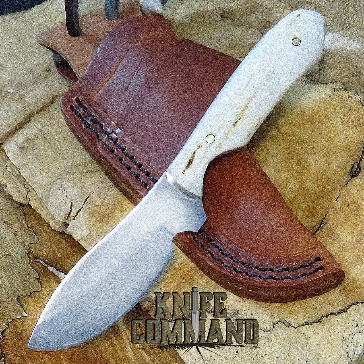 Silver Stag Whitetail Caper Hunting Knife 2.75" Caping Style D2 Skinner EDC