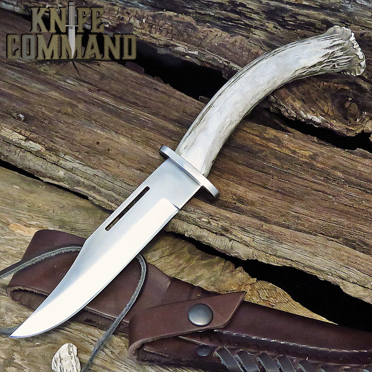 Silver Stag Deep Valley DV6.0 Crown Stag Hunting Knife 6" Clip Point Bowie D2