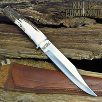 Silver Stag Frontier Fighter Elk Stick Hunting Knife FF7.0ES 7" Clip Point Bowie D2
