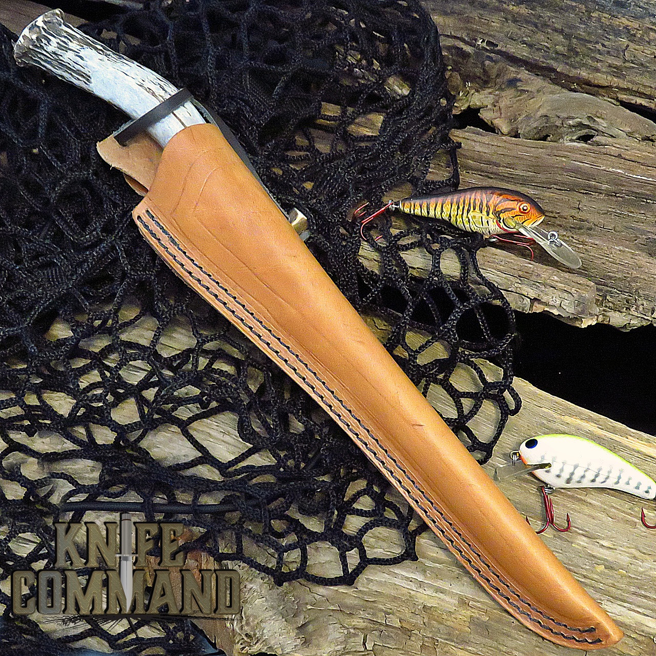 Silver Stag Alaskan Fillet AF9.0 Crown Stag Fillet Knife 8" Straight Blade D2