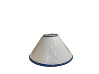 Blue Trim Lamp Shade