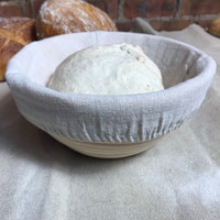 Round Bread Proofing Basket with Linen Liner