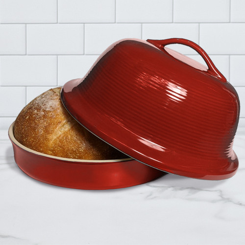 The quality of the Kitchencraft Cookware Round Stoneware Bread Baking Cloche  is impeccable - Sous Chef Online Shop