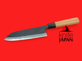 Unshu Yukimitsu Hamono santoku | 170mm・6.7" | Shirogami #1 | Knife Japan
