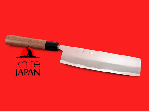 Sasaoka Hasami | Nakiri-bocho | 180mm・7.1" | Aogami#2 with walnut handle | Knife Japan 